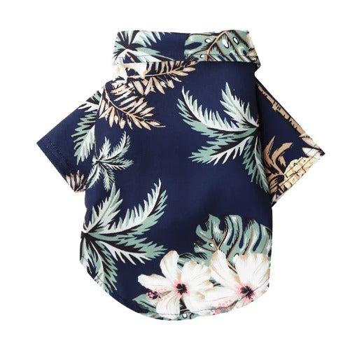 Hawaiian Style Summer Dog T-Shirt – Lightweight & Breathable Clothes for Small Dogs