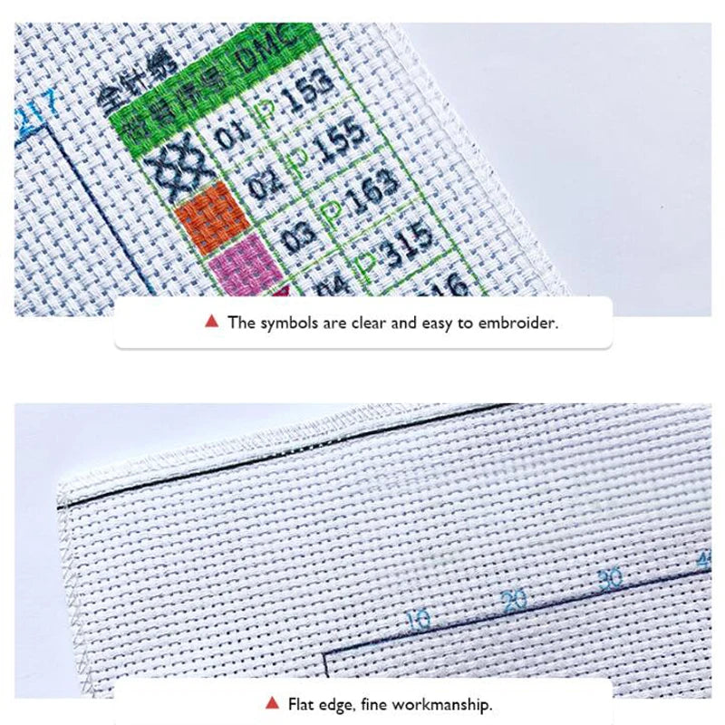 Custom Cross Stitch Embroidery Kit – DIY Needlework Set with Cotton Threads, Printed Canvas & DMC Colors (11CT & 14CT)