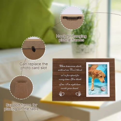 Dog and cat remembrance frame with engraved name