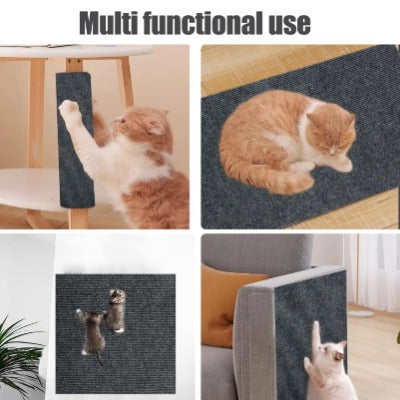 Cat Scratching Mat – Self-Adhesive Sofa Protector Carpet Pad | Furniture Saver, Cat Scratch Board, Cat Tree Replacement, Cat Toy