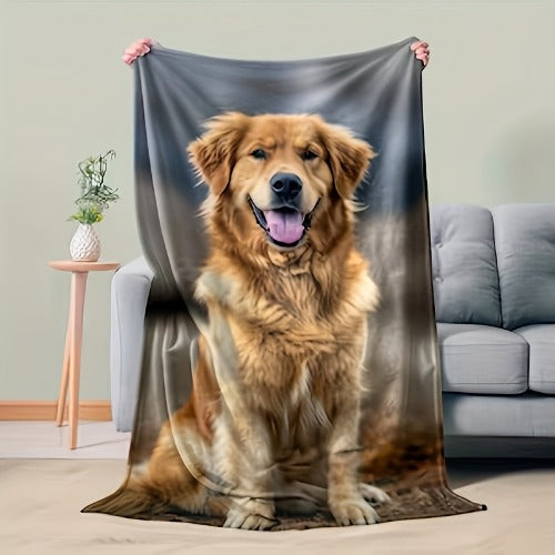 Custom Photo Blanket - Personalized Couple & Family Memory Gift with Digital Printing - All-Season Knitted Fabric Throw