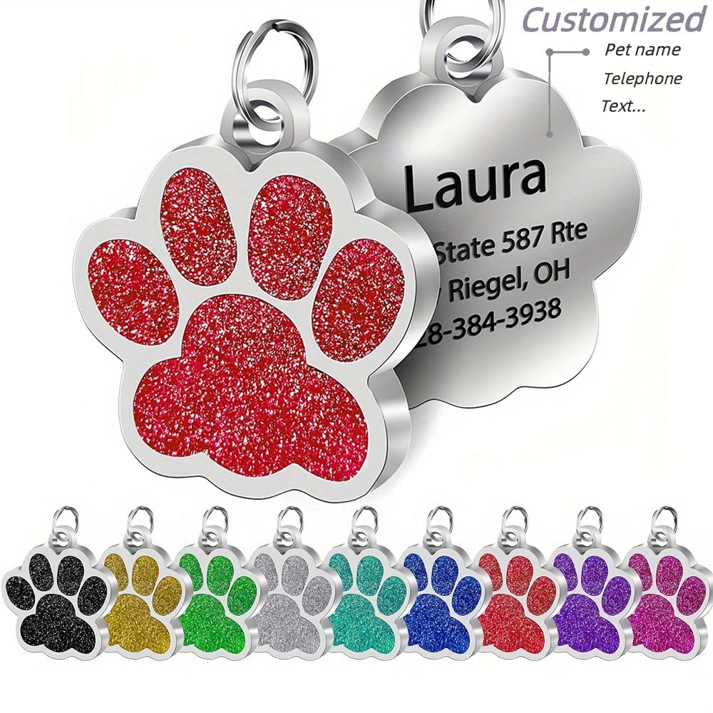 Personalized Pet Safety Tag - Custom Engraved ID for Dogs & Cats - Never Lose Your Friend