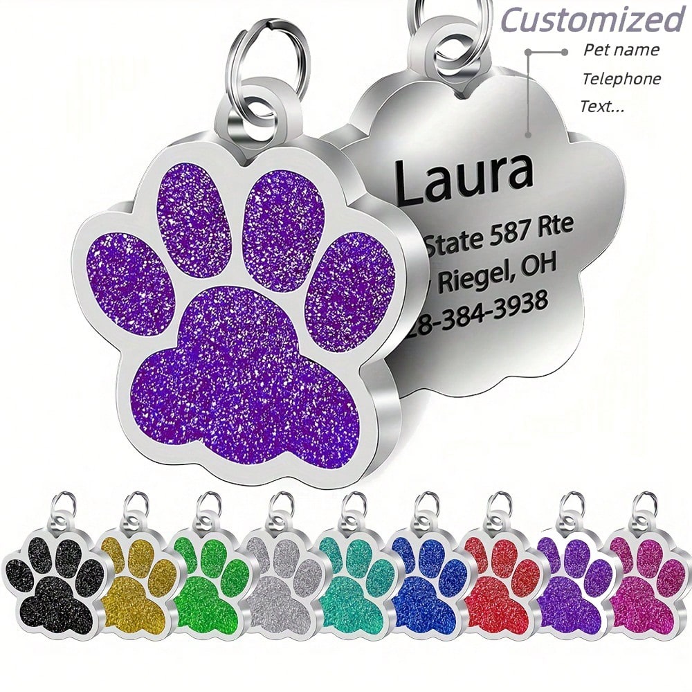 Personalized Pet Safety Tag - Custom Engraved ID for Dogs & Cats - Never Lose Your Friend