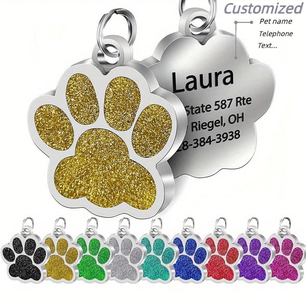 Personalized Pet Safety Tag - Custom Engraved ID for Dogs & Cats - Never Lose Your Friend