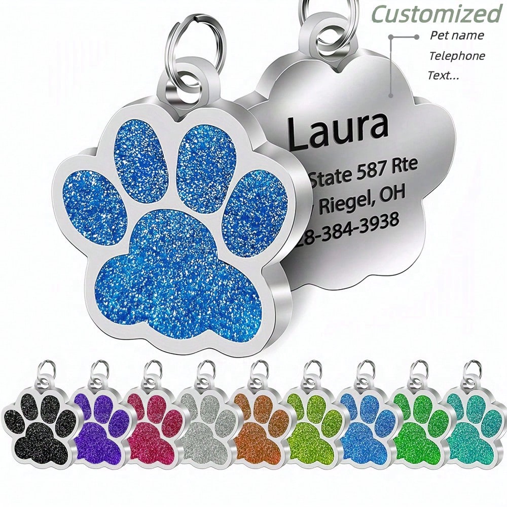 Personalized Pet Safety Tag - Custom Engraved ID for Dogs & Cats - Never Lose Your Friend