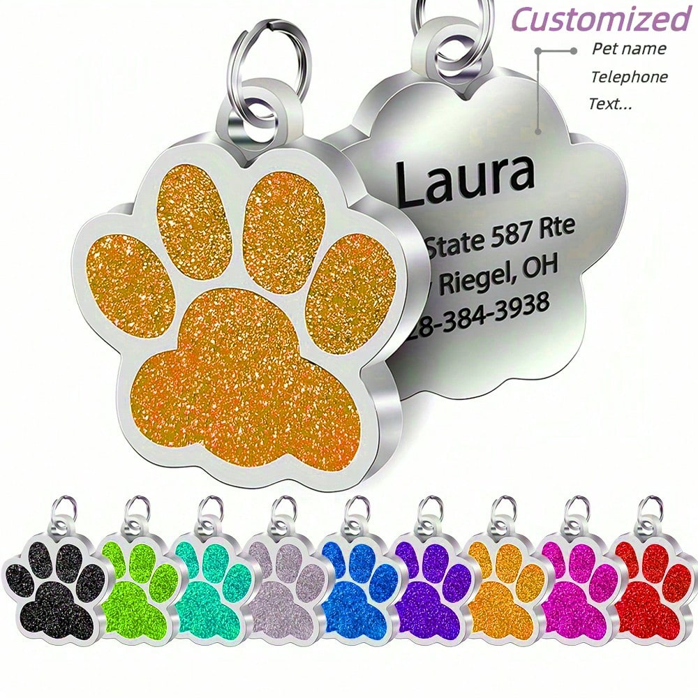 Personalized Pet Safety Tag - Custom Engraved ID for Dogs & Cats - Never Lose Your Friend