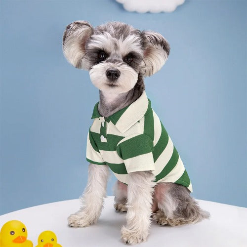 Summer Pet Polo Shirt – Casual Cotton T-Shirt for Small & Large Dogs and Cats (Chihuahua, Pug, Yorkie)