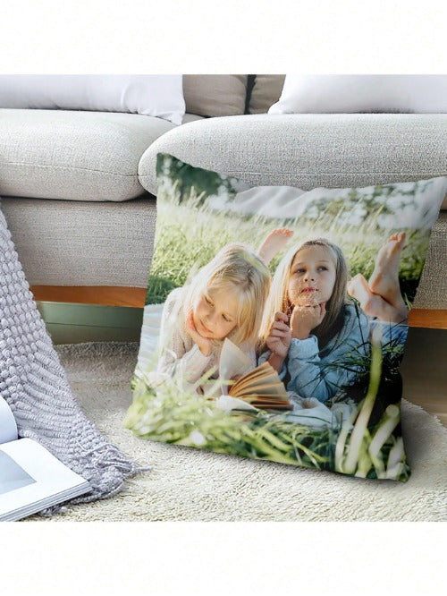 Custom Photo Pillowcase – Personalized DIY Cushion Cover for Family, Pets & Special Occasions