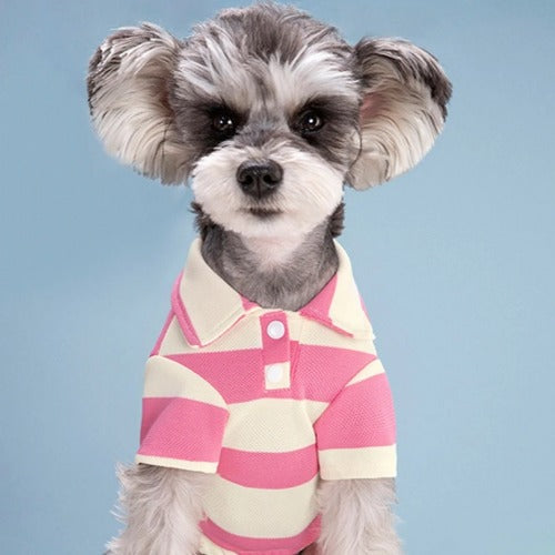 Summer Pet Polo Shirt – Casual Cotton T-Shirt for Small & Large Dogs and Cats (Chihuahua, Pug, Yorkie)