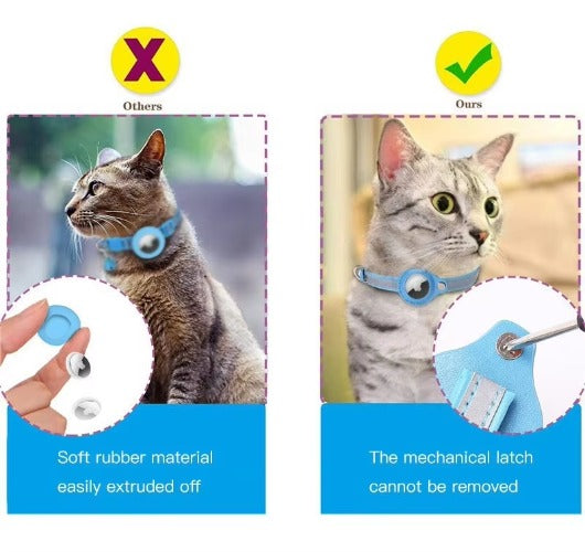 Faux Leather Protective Case Collar for Pet GPS Tracker – Dogs & Cats (No Locator)