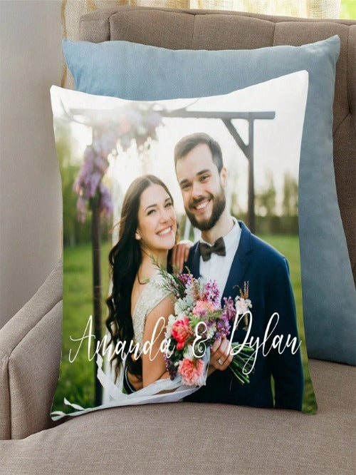 Custom Photo Pillowcase – Personalized DIY Cushion Cover for Family, Pets & Special Occasions