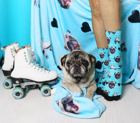 Custom Pet Socks with Photos & Text - Personalized Dog Cat Lover Socks - Mother's Day & Back to School Gifts for Pet Parents