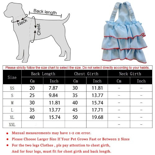 Summer Pet Princess Dress – Cute Skirt for Dogs & Cats (Chihuahua, Teddy, Puppy)