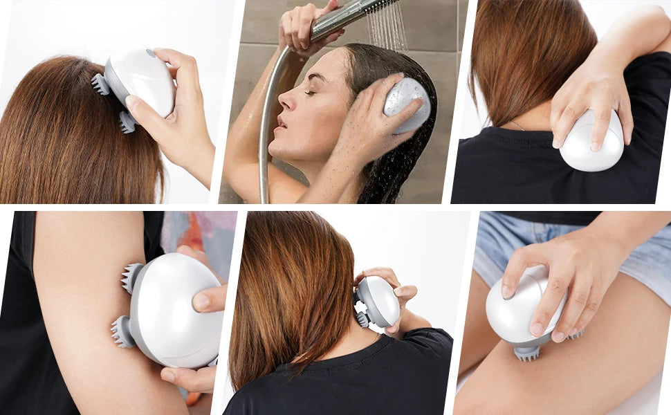 Electric Cat Massager – Handheld Vibrating Body & Head Scalp Massager for Neck, Shoulder & Deep Tissue Relaxation