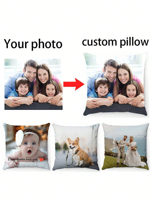Personalized decorative cushion with wedding photo – great keepsake idea