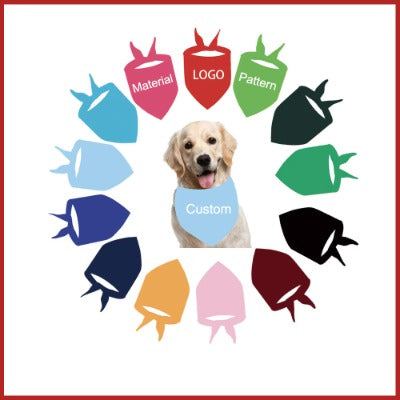 Custom Pet Bandana with Logo – Personalized Dog or Cat Name Scarf