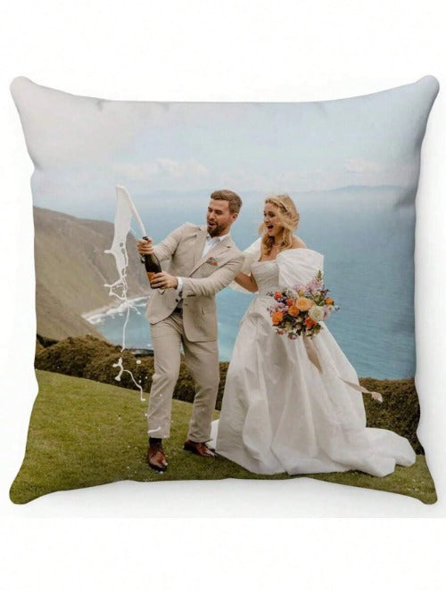 Custom Photo Pillowcase – Personalized DIY Cushion Cover for Family, Pets & Special Occasions