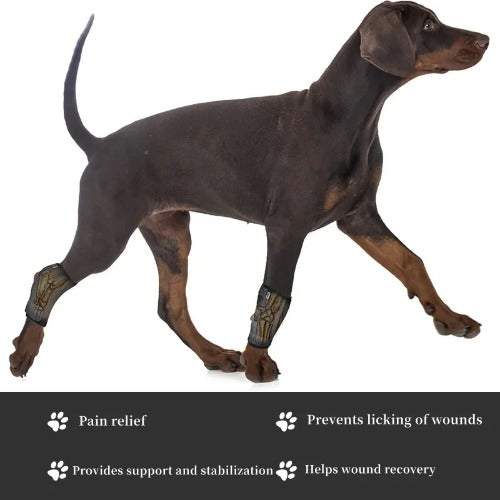 Updated Dog Leg Support & Arthritis Protector – Protective Bandage, Hock Joint Brace, Knee Pads for Injury Recovery